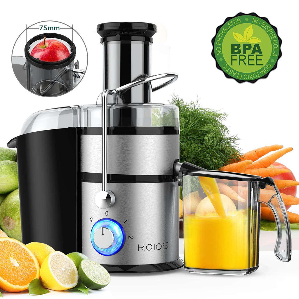 KOIOS Centrifugal Juicer Machines with Big Mouth 3 Inch Feed Chute - ValueLink Shop