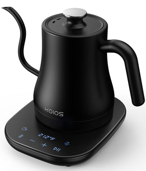 KOIOS Gooseneck Kettle | 1°F Control + 1200W & 4hr Keep Warm