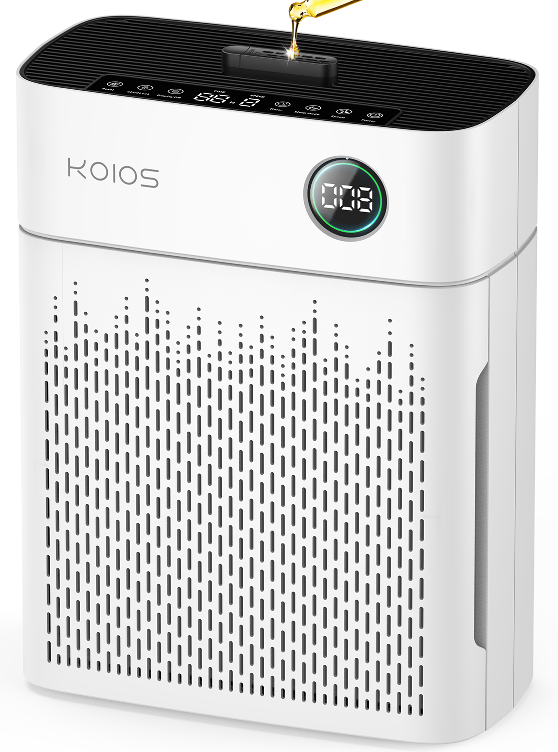 KOIOS Air Purifiers for Home Large Room Up to 2500 sq. ft, H13 HEPA Air Purifier with Washable Filter, PM2.5 AQI, 20dB Sleep Mode, Pet Air Cleaner for Dander, Dust, Pollen, Smoke, Odors, AP2503, White