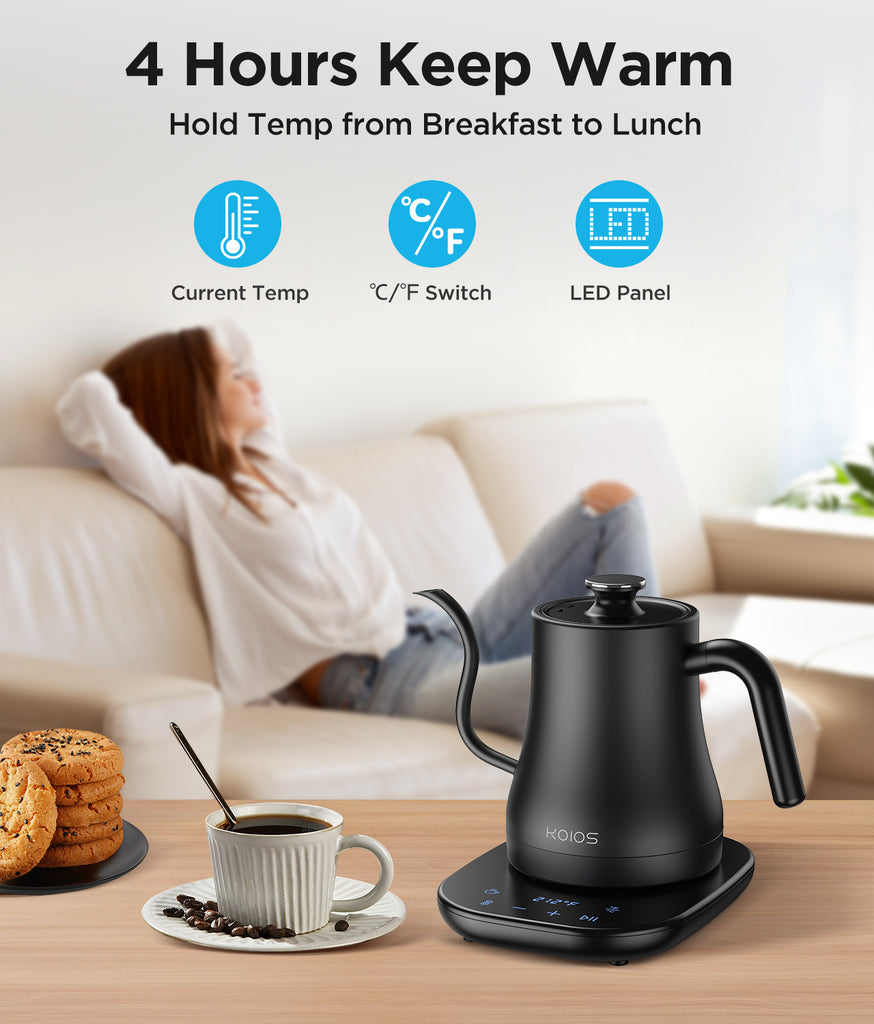 Temperature Aicook Tea Kettle Gooseneck Electric Kettle With