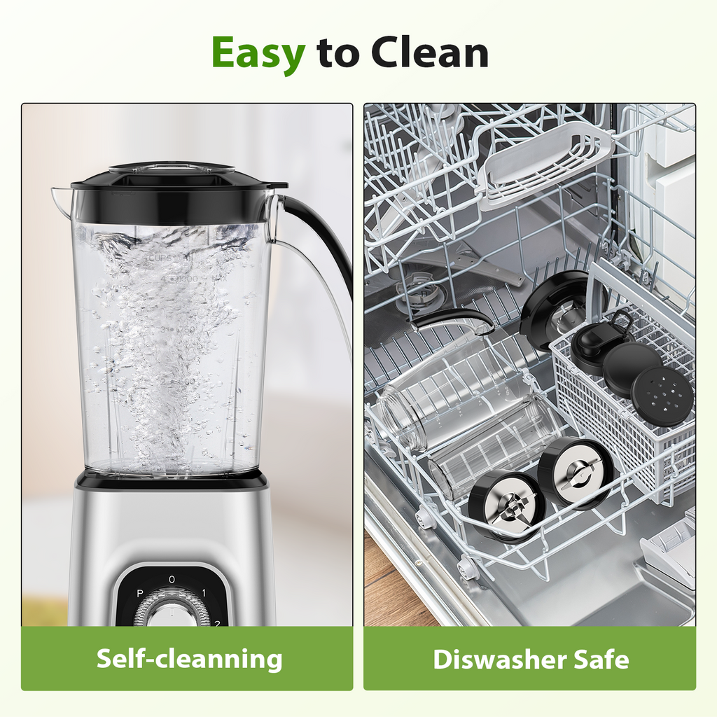 KOIOS Blender/Food Processor Combo Max 1000W, 4 in 1 34oz Pitcher, 22oz Travel Cup, Meat Grinder & Vegetable Chopper, Spice Grinder,BPA Free -All-in-One Kitchen System, Dishwasher Safe