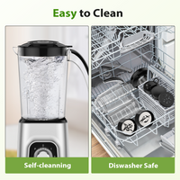 KOIOS Blender/Food Processor Combo Max 1000W, 4-in-1 Smoothie Blender & Food Chopper Meat Grinder , 34oz & 22oz BPA-Free Cups, Personal Blender for Smoothies, Purees, Salsas & Meat