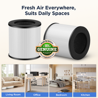 2 Pack KOIOS C150 Air Purifier Filter, Official Certified H13 True HEPA Replacement Filter Compatible with C150 Air Purifier, High-Efficiency 3-in-1 HEPA Activated Carbon,