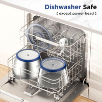 KOIOS Food Processor, 500W Electric Food Chopper with 2 Bowls (8 Cup+8 Cup) & 2 Bi-Level Blades&, Small Electric Grinder Meat Processor for Nuts, Meat, Onion, Garlic, Baby Food