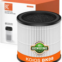 KOIOS BK08 AIir Purifier Filter, Official Certified H13 True HEPA Replacement Filter Compatible with BK08 Air Purifier