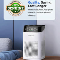 KOIOS BK08 AIir Purifier Filter, Official Certified H13 True HEPA Replacement Filter Compatible with BK08 Air Purifier