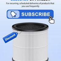 KOIOS BK08 AIir Purifier Filter, Official Certified H13 True HEPA Replacement Filter Compatible with BK08 Air Purifier