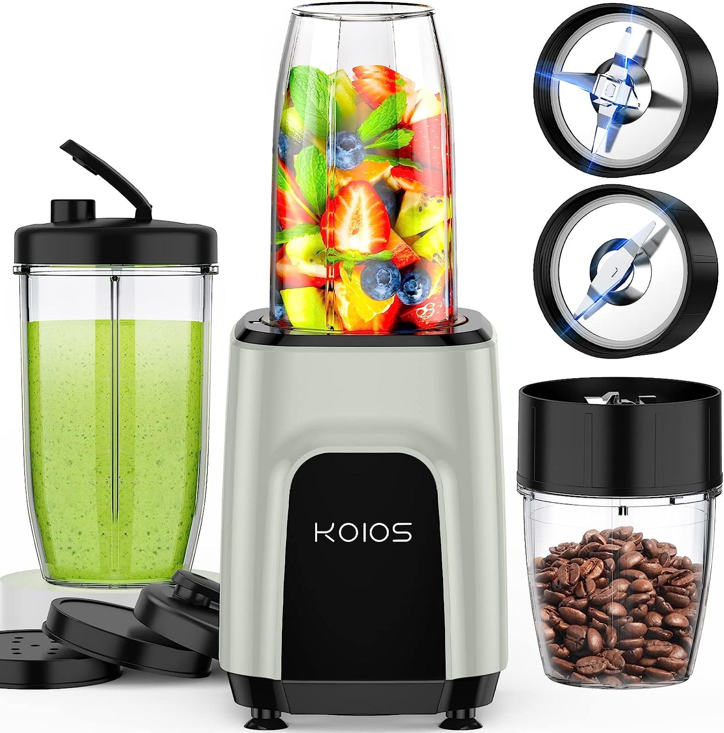 KOIOS BL328B 900W Countertop Blenders for Shakes and Smoothies | KOIOS