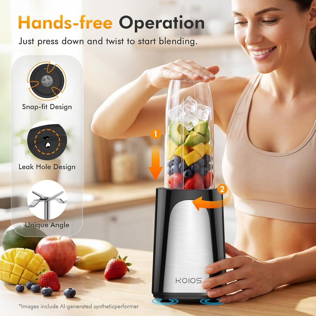 KOIOS 1.8L Electric Kettle | 1500W Fast Boil + Temp Gauge & LED