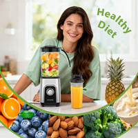 KOIOS Blender/Food Processor Combo Max 1000W, 4-in-1 Smoothie Blender & Food Chopper Meat Grinder , 34oz & 22oz BPA-Free Cups, Personal Blender for Smoothies, Purees, Salsas & Meat