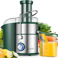 1300W KOIOS Centrifugal Juicer Machines, Juice Extractor with Extra Large 3inch Feed Chute, Full Copper Motor, Titanium-Plated Filter, High Juice Yield, 3 Speeds Mode,Easy to Clean with Brush,BPA-Free