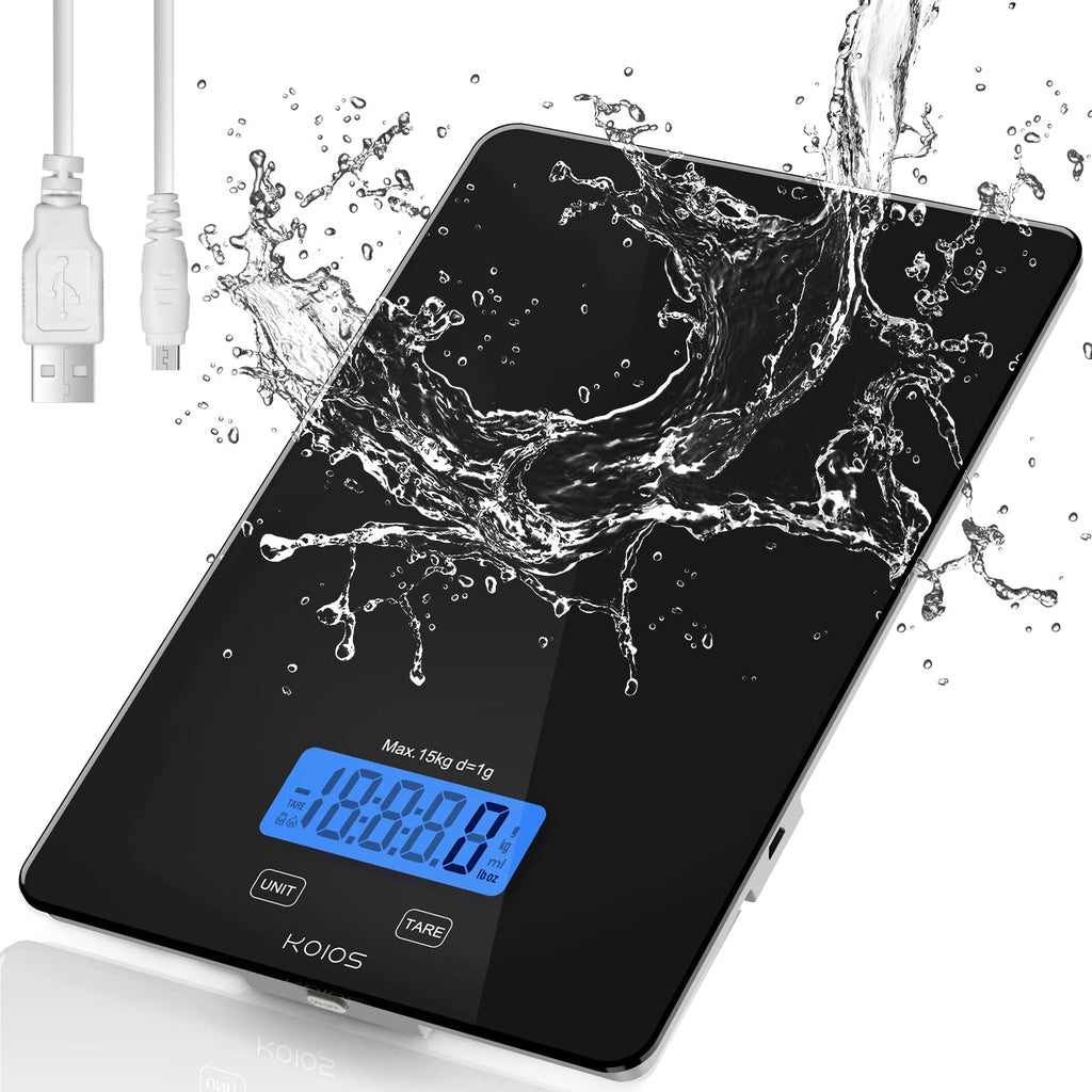 KOIOS K7H Black Scale | 33lb Precise 1g Tare + Type-C