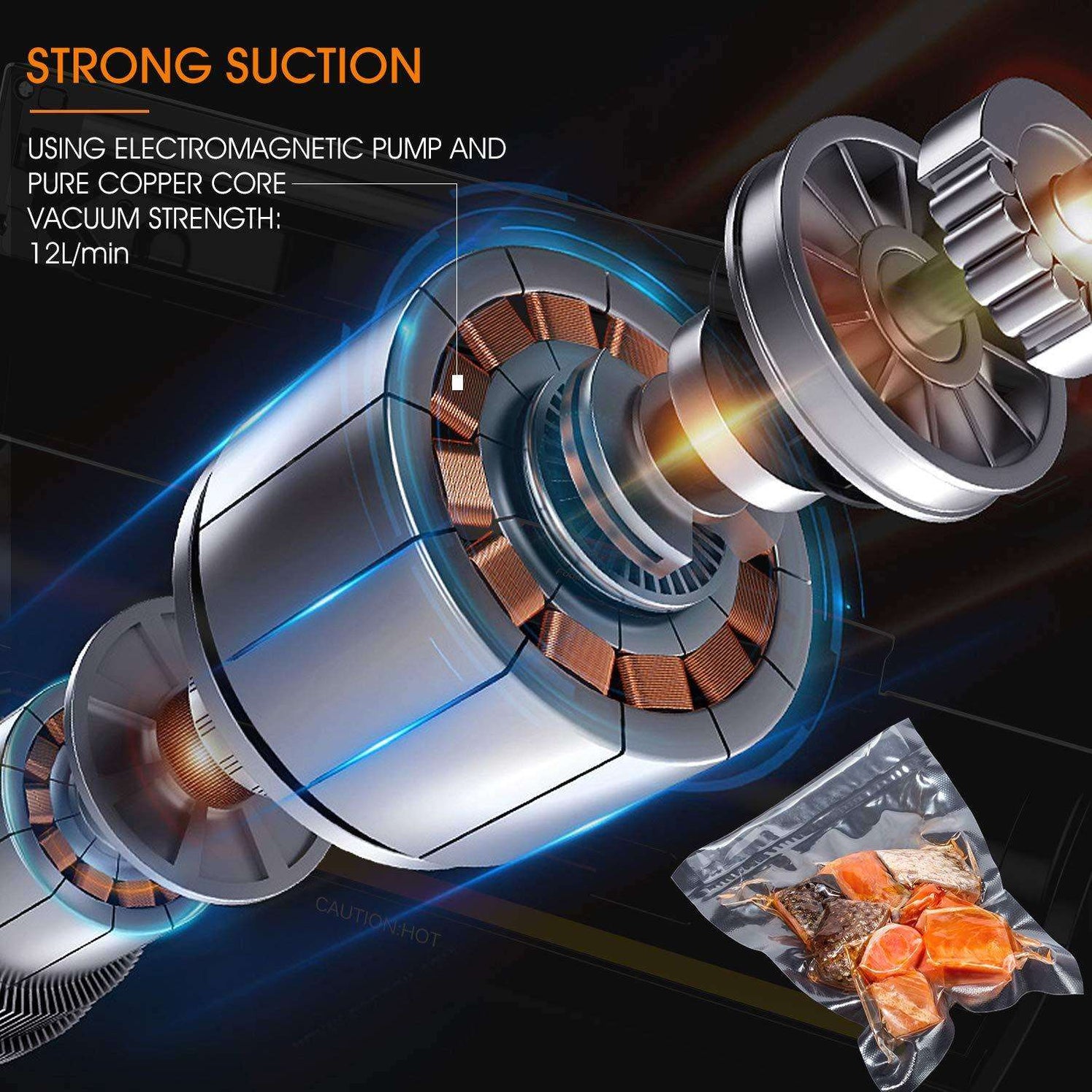 KOIOS VS2233 80Kpa Automatic Food Vacuum Sealer KOIOS