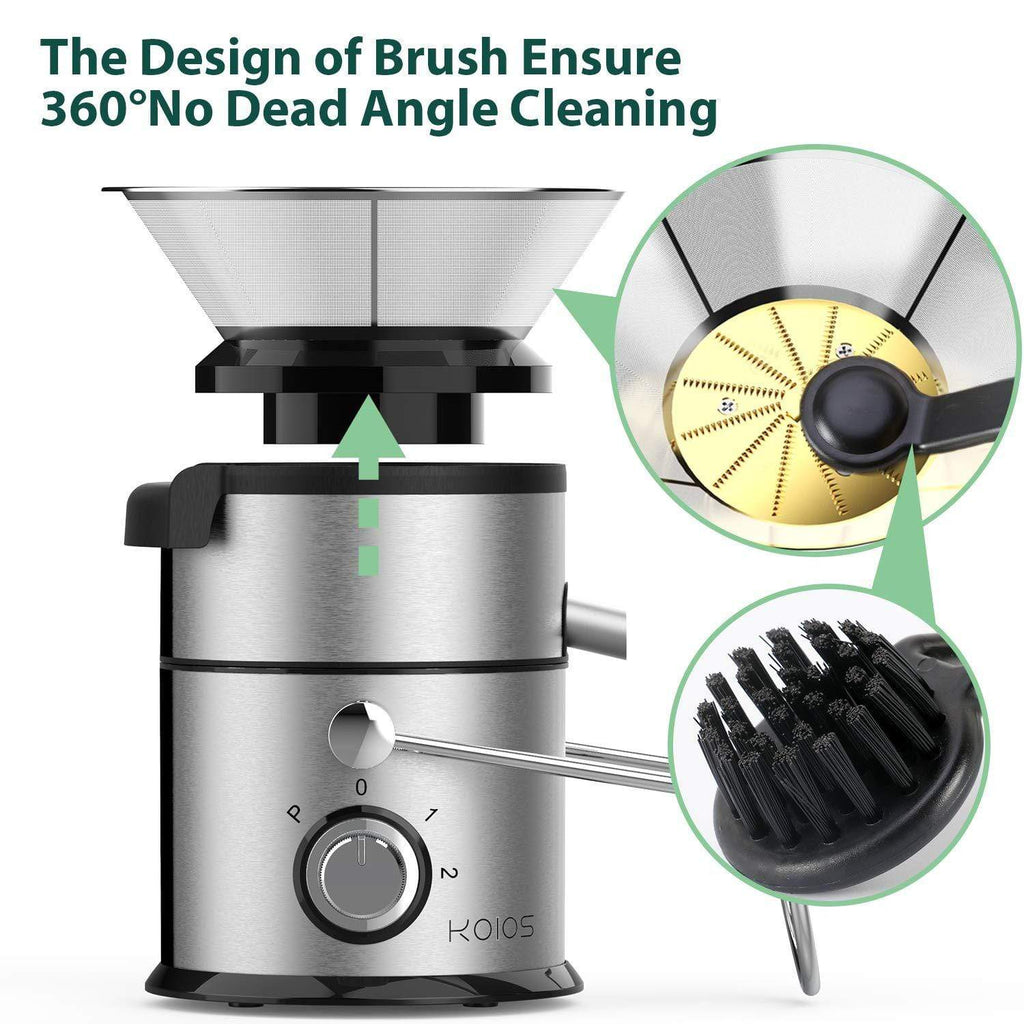 KOIOS Centrifugal Juicer Machines with Big Mouth 3 Inch Feed Chute - ValueLink Shop