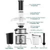 KOIOS Centrifugal Juicer Machines with Big Mouth 3 Inch Feed Chute - ValueLink Shop